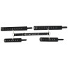 BDSMaster Attaches Bras-Poignets BACK BICEPS Noires